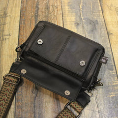 Minimalist Leather Crossbody Phone Bag - Small Square Urban Shoulder Sling for Streetwear & Essentials
