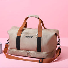 Water-Resistant Weekender Bag with Shoe Compartment - Large Capacity Travel Duffel for Business Trips, Gym, and Carry-On Boarding