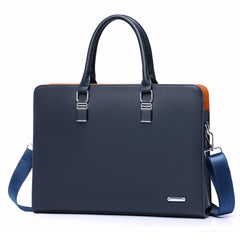 Professional Large-Capacity Business Briefcase — Multi-Functional Men's Horizontal Handbag — Water-Resistant Shoulder & Crossbody Computer Bag for Business Travel