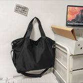 Water-Resistant Nylon Messenger Bag - 15.6-inch Laptop Shoulder Bag for Gym, Business, and Short Travel