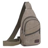 Large Capacity Oxford Canvas Chest Bag - Minimalist Crossbody Sling & Tech-Ready Shoulder Pack for Men