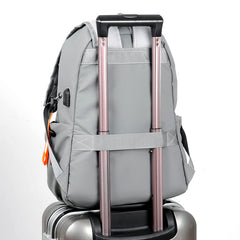 Backpack Men'S Large Capacity Business Travel Computer Backpack Junior High School College Student Bag Waterproof Casual Simple