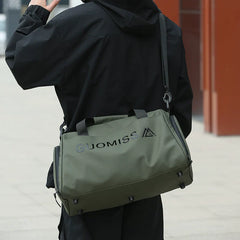 Waterproof Travel Duffel Bag with Shoe Compartment and Wet/Dry Separation Large Capacity Weekender Bag and Gym Pack for Men and Women