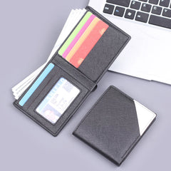 Men’s Retro Bifold Wallet - Slim Multi-Card Slot Business Billfold - Genuine Leather Texture Casual Purse for Professionals & Students
