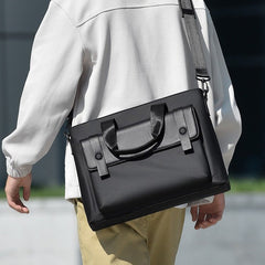 Lightweight Business Briefcase for Men | Water-Resistant Oxford Shoulder Bag | Large Capacity Laptop Messenger Bag for Professional Commuting