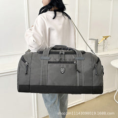 Large Capacity Travel Duffel Bag - Water-Resistant Weekend Carry-On with Shoulder Strap for Outdoor Travel and Storage