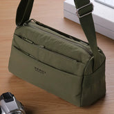 Water-Resistant Oxford Crossbody Bag - Large Capacity Men's Shoulder Sling for Commuting & Travel