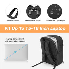 Professional Large Capacity Camera Backpack — Multi-Functional Drone and Laptop Bag — Water-Resistant Integrated Photography Pack for Outdoor Travel