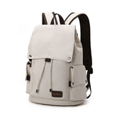 Vintage Canvas Men's Backpack - Large Capacity 15.6" Laptop Bag, Casual Travel Daypack for Middle School, College, and Daily Commute