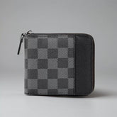 Minimalist Men's Bifold Wallet: Slim Multi-Card Organizer with Zippered Coin Pocket & Modern Matte Finish