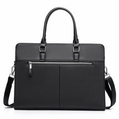 Professional Large-Capacity Business Briefcase — Multi-Functional Men's Horizontal Handbag — Water-Resistant Shoulder & Crossbody Computer Bag for Business Travel