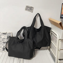 Water-Resistant Nylon Messenger Bag - 15.6-inch Laptop Shoulder Bag for Gym, Business, and Short Travel