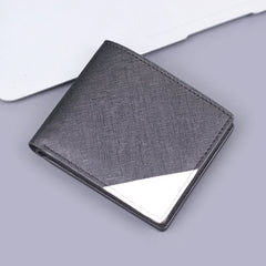 Men’s Retro Bifold Wallet - Slim Multi-Card Slot Business Billfold - Genuine Leather Texture Casual Purse for Professionals & Students