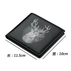 Minimalist Student Bifold: Trendy Korean-Style Slim Wallet for Young Men (Available in Horizontal & Vertical Styles)