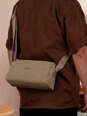 Water-Resistant Oxford Crossbody Bag - Large Capacity Men's Shoulder Sling for Commuting & Travel