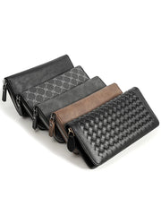 Plaid Long Wallet: Multi-Card Phone Bag & Large Capacity Clutch with Zippered Coin Purse