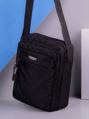 Large Capacity Oxford Messenger Bag - Durable Canvas Shoulder Sling for Men’s Daily Commute & Travel