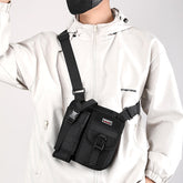 Water-Resistant Men's Crossbody Sling Bag - Compact Outdoor Shoulder Pack with Water Bottle Holder and Phone Pocket for Travel and Sports