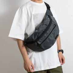 Waterproof Men’s Sling Bag - Large Capacity Tactical Chest Pack for Cycling, Travel & Urban Streetwear