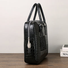 Crocodile Belly Pattern Men'S Classic Handbag Business Briefcase Large Capacity Men'S Bag Computer Bag Men'S Business Style