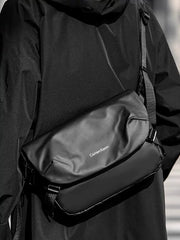 Waterproof Oxford Canvas Small Square Bag Japanese Streetwear Style Crossbody Shoulder Bag for Men and Women Minimalist Urban Commuter Sling