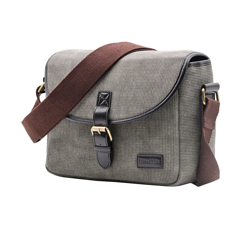 Campus Style Camera Messenger Bag — Compact Crossbody Photography Bag — Water-Resistant Padded Case for DSLR and Mirrorless Cameras