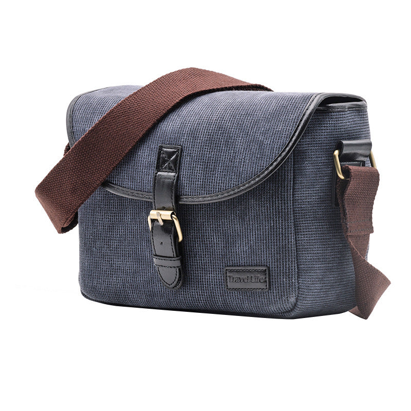 Campus Style Camera Messenger Bag — Compact Crossbody Photography Bag — Water-Resistant Padded Case for DSLR and Mirrorless Cameras