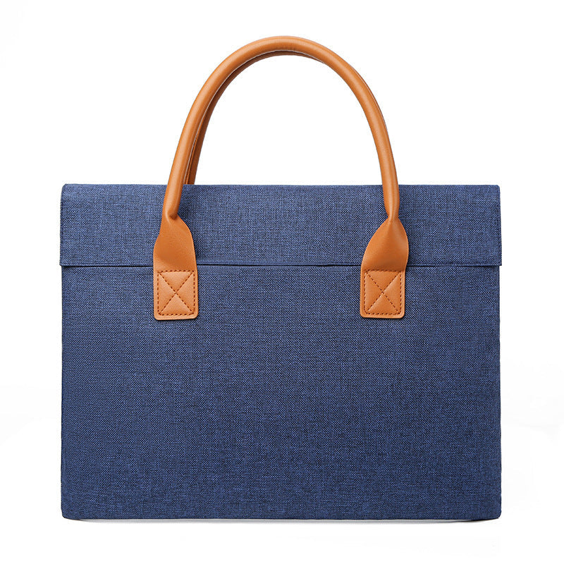 Cross-Border New Fashion Laptop Bag Business 15.6 Laptop Bag Light And Simple Men'S Briefcase