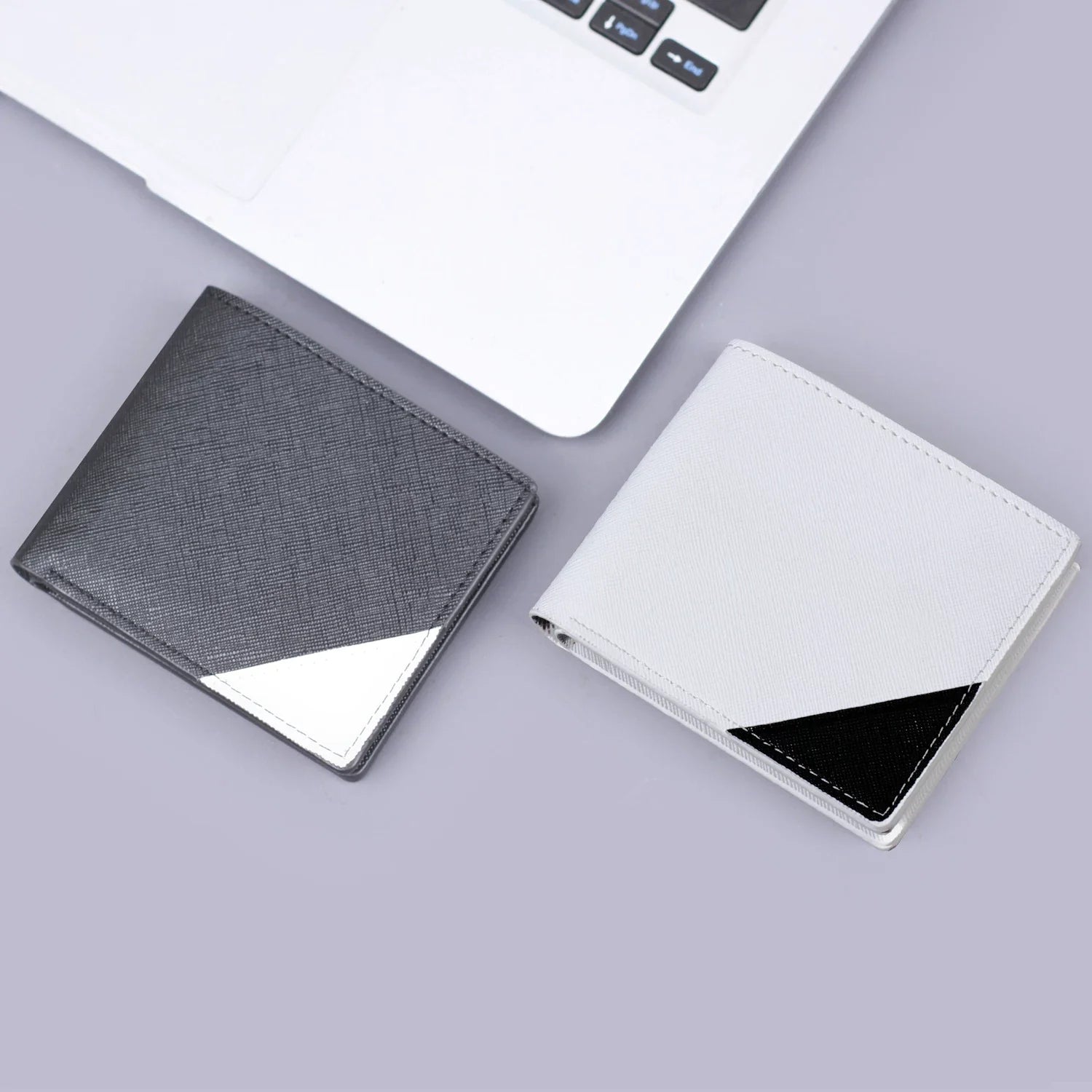 Men’s Retro Bifold Wallet - Slim Multi-Card Slot Business Billfold - Genuine Leather Texture Casual Purse for Professionals & Students