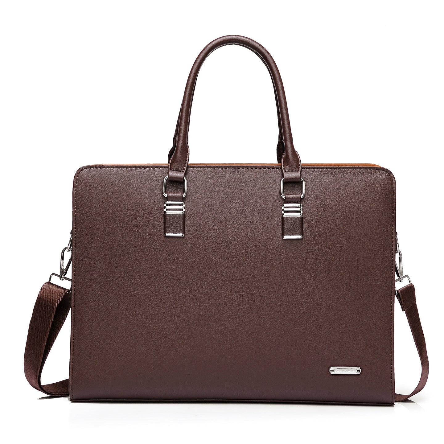 Professional Large-Capacity Business Briefcase — Multi-Functional Men's Horizontal Handbag — Water-Resistant Shoulder & Crossbody Computer Bag for Business Travel