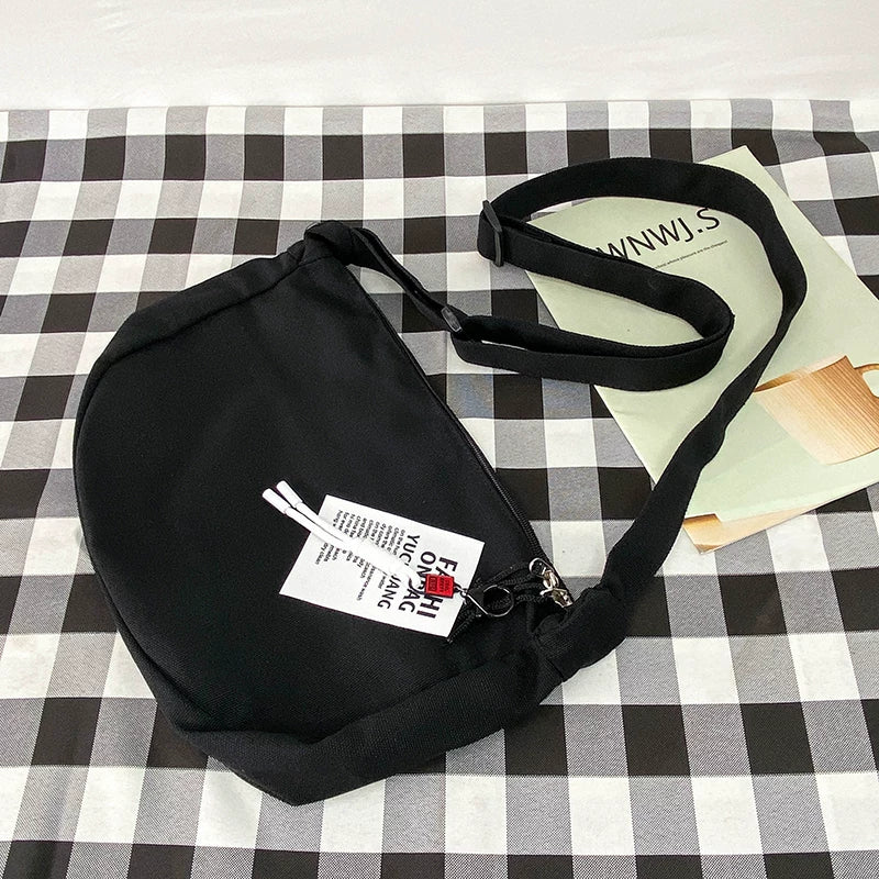 Durable Canvas Messenger Bag - Versatile Multi-Pocket Sling Bag for Students & Daily Commute
