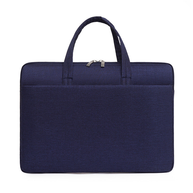 Minimalist Oxford Cloth Business Briefcase — Sleek 15.6" Laptop Handbag — Professional Men's Document Bag & Commuter Computer Case