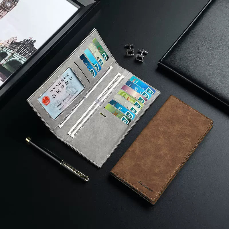 Minimalist Japanese Canvas Slim Wallet - Ultra-Thin Men's Card Holder - Niche Aesthetic Youth Bifold for Travel & Everyday Carry