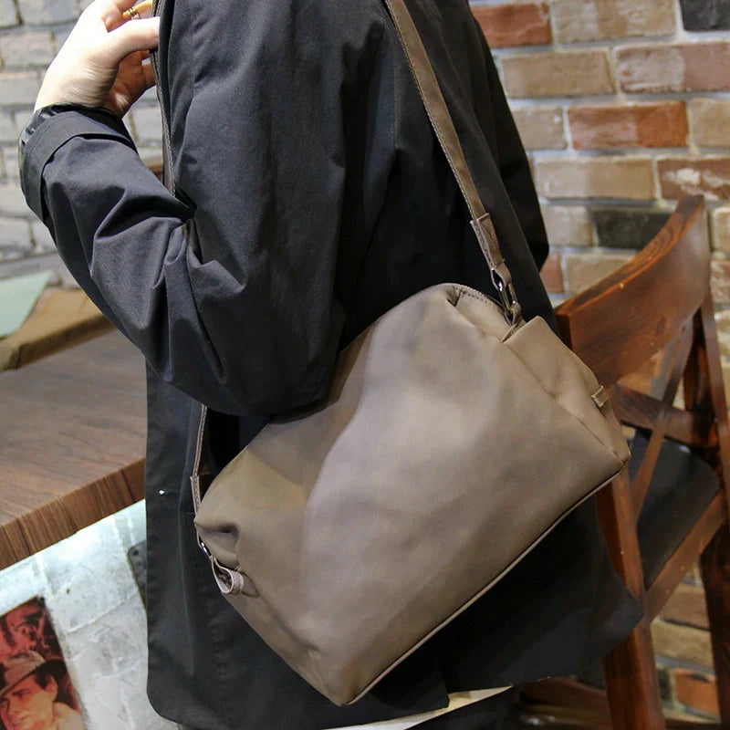 Large Capacity Canvas Messenger Bag - Urban Streetwear Sling for Students & Daily Commute