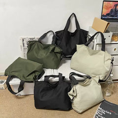 Water-Resistant Nylon Messenger Bag - Multi-Pocket Commuter Sling for Work, Fitness & Daily Travel