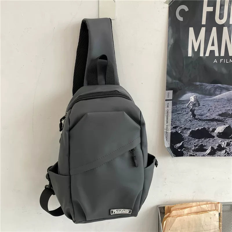 Minimalist Urban Sling Bag - Large Capacity Water-Resistant Crossbody Chest Pack for Men & Boys