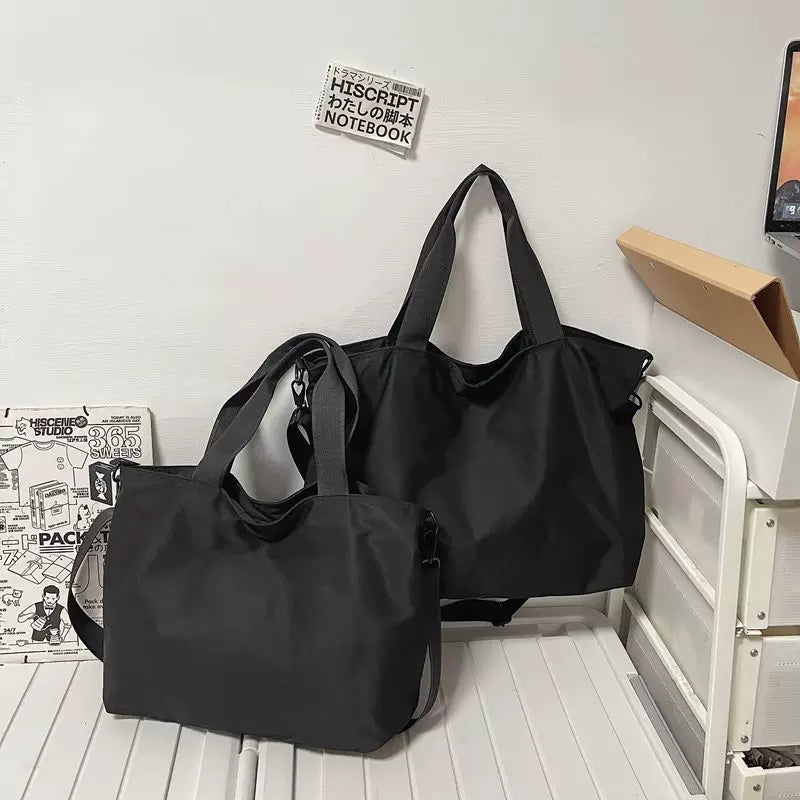 Water-Resistant Nylon Messenger Bag - Multi-Pocket Commuter Sling for Work, Fitness & Daily Travel