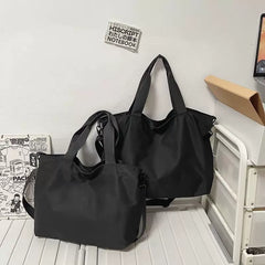 Water-Resistant Nylon Messenger Bag - Multi-Pocket Commuter Sling for Work, Fitness & Daily Travel