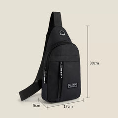 Waterproof Oxford Cloth Cycling Sling Bag Men’s Tactical Crossbody Chest Pack Versatile Small Shoulder Backpack for Outdoor Sports and Travel