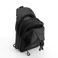 Water-Resistant Nylon Sling Bag - Korean-Style Multifunctional Chest Rig & Urban Messenger for Men