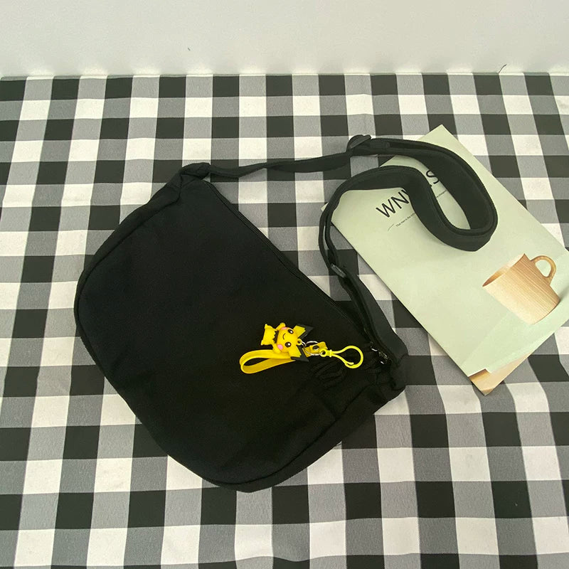 Durable Canvas Messenger Bag - Versatile Multi-Pocket Sling Bag for Students & Daily Commute