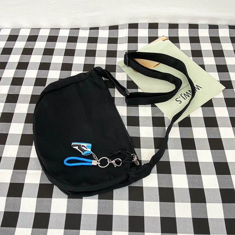 Durable Canvas Messenger Bag - Versatile Multi-Pocket Sling Bag for Students & Daily Commute