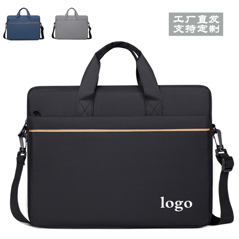 Professional 15.6" - 16" Laptop Briefcase — Large Capacity Business Shoulder Bag — Ready-to-Ship Standard Men's Work Bag for Office & Travel