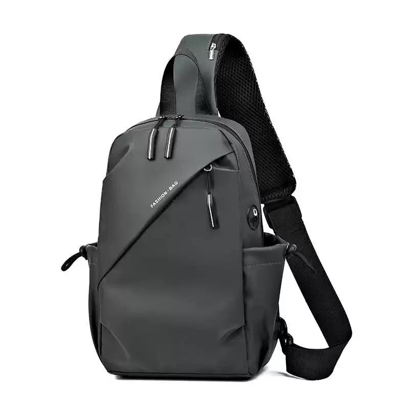 Water-Repellent Multifunctional Sling Bag - Compact Urban Chest Pack & Casual Sports Crossbody for Men