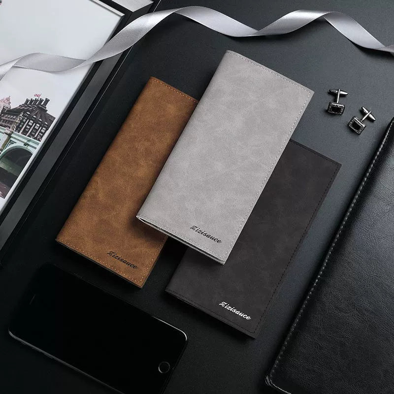 Minimalist Japanese Canvas Slim Wallet - Ultra-Thin Men's Card Holder - Niche Aesthetic Youth Bifold for Travel & Everyday Carry