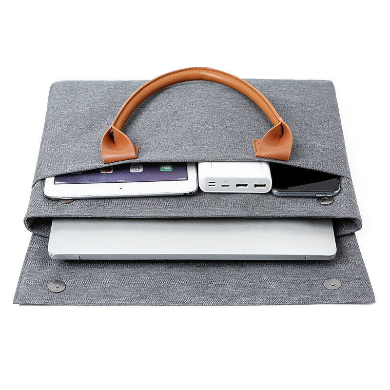 Cross-Border New Fashion Laptop Bag Business 15.6 Laptop Bag Light And Simple Men'S Briefcase
