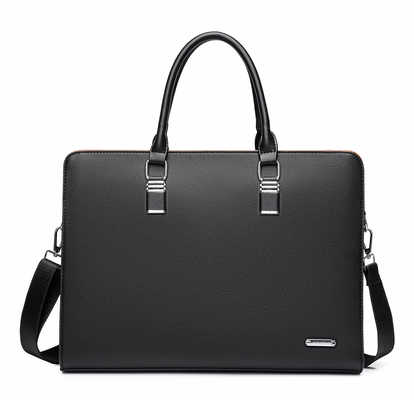 Professional Large-Capacity Business Briefcase — Multi-Functional Men's Horizontal Handbag — Water-Resistant Shoulder & Crossbody Computer Bag for Business Travel
