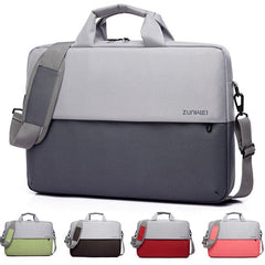 Professional Large-Capacity Laptop Briefcase | Water-Resistant Oxford Cloth Shoulder Bag | Multi-Pocket Business Messenger for 14" to 15.6" Notebooks