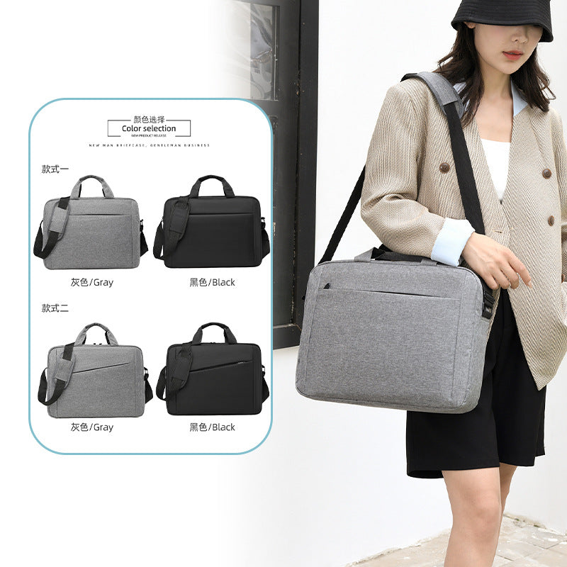 Universal Slim Business Laptop Bag — Professional Shoulder Briefcase for 13.3", 14", and 15.6" Notebooks — Lightweight Unisex Commuter Bag for Men & Women