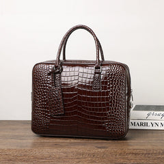 Crocodile Belly Pattern Men'S Classic Handbag Business Briefcase Large Capacity Men'S Bag Computer Bag Men'S Business Style